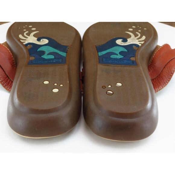 SPERRY Size 8 Sandal‎ Thong Brown Leather Women M - Picture 9 of 10